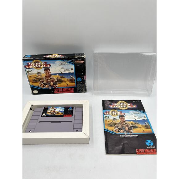 Super Conflict Complete In Box with Manual Super Nintendo - Picture 1 of 16